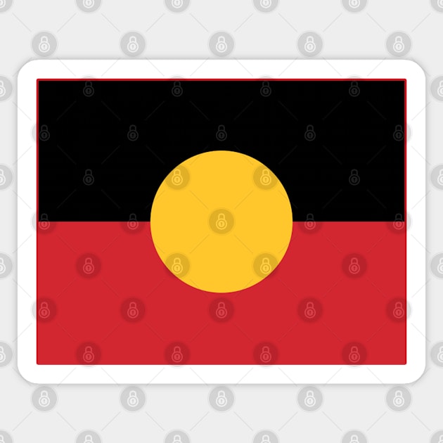 The Aboriginal Flag #7 Sticker by SalahBlt